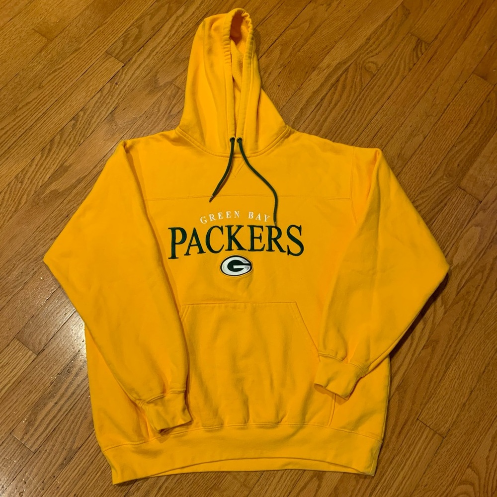 Vintage Y2K 2000s Green Bay Packers Pullover Hoodie Sweater